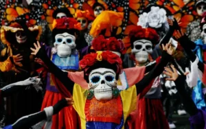 Dia de los muertos. Foto Desfile das Catrinas